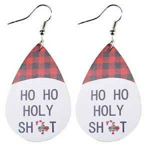 3/$12~Ho Ho Holy Sh*t Earrings